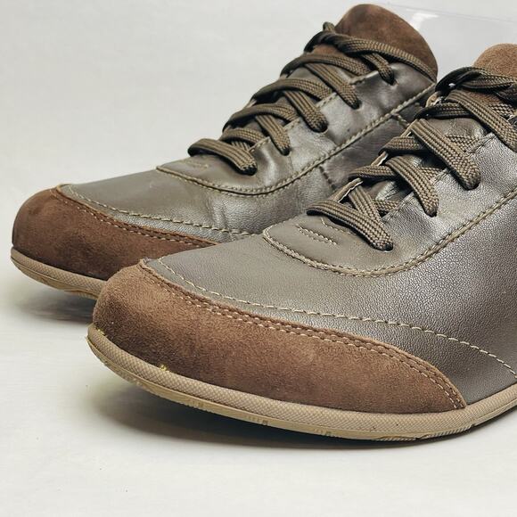 Vionic 555 Willa Sneakers Womens Sz 7 Brown Leather Lace Up Orthaheel Technology - Picture 3 of 11